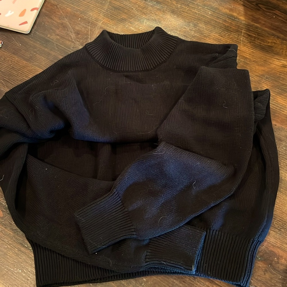 SHEIN men’s XL mock neck sweater black